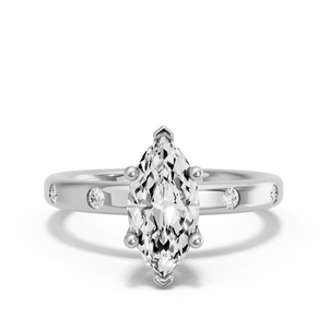 Image for Marquise Surprise diamond Ring with Sleek Accent band