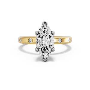 Image for Marquise Surprise diamond Ring with Sleek Accent band