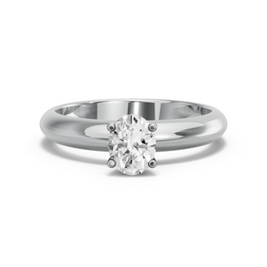 Image for Oval Surprise diamond Ring with Knife Edge Solitaire band