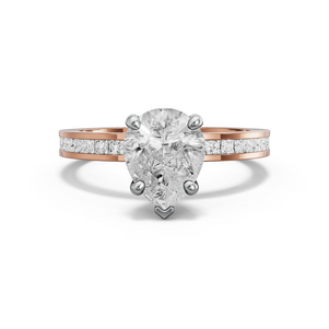 Image for Pear Surprise diamond Ring with Channel band