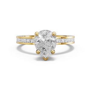 Image for Pear Surprise diamond Ring with Channel band