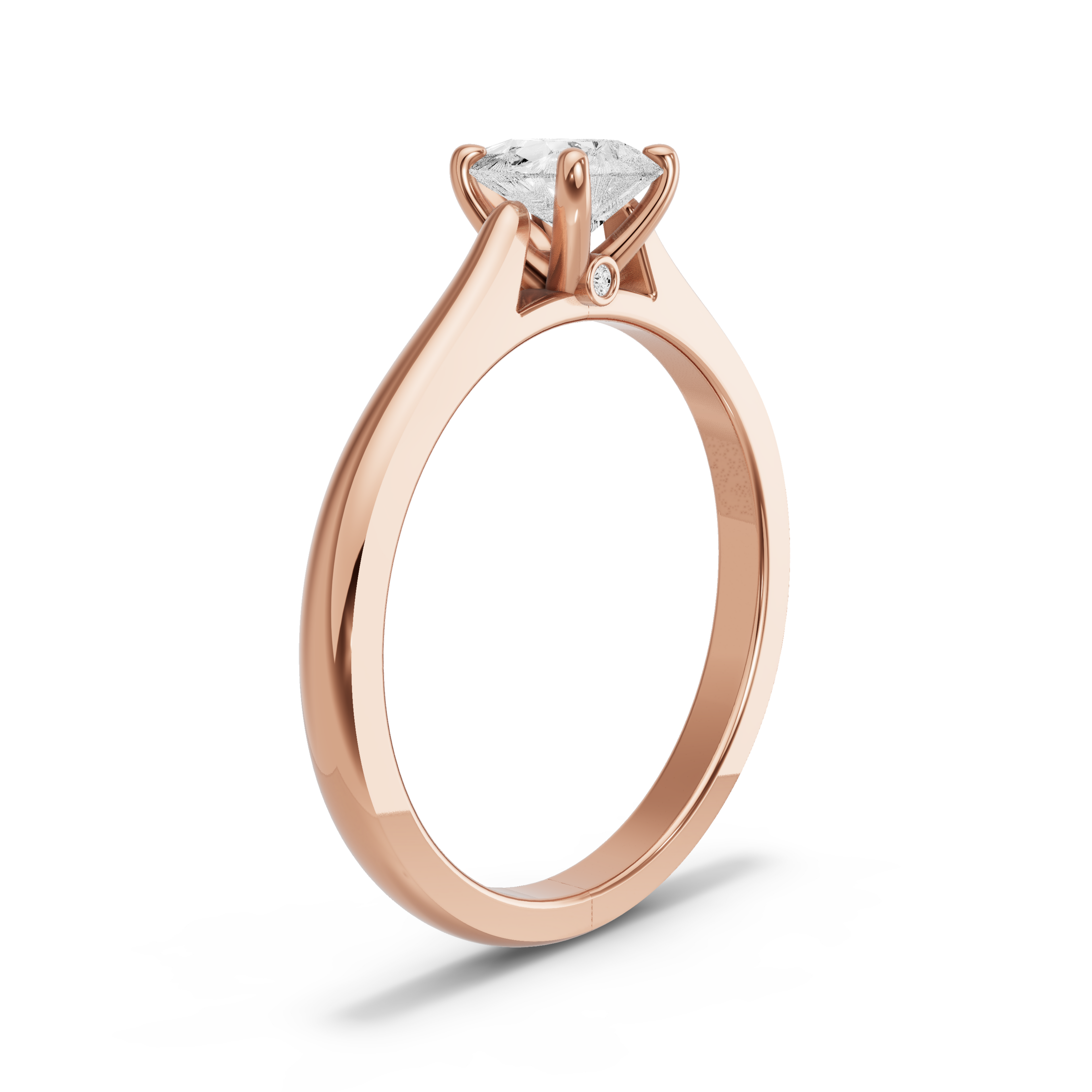 Image for Pear Surprise diamond Ring with Knife Edge Cathedral band