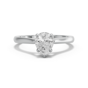 Image for Pear Surprise diamond Ring with Knife Edge Cathedral band