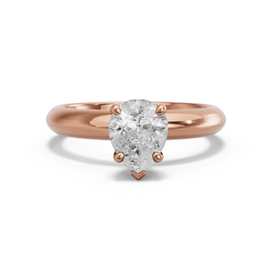Image for Pear Surprise diamond Ring with Knife Edge Solitaire band
