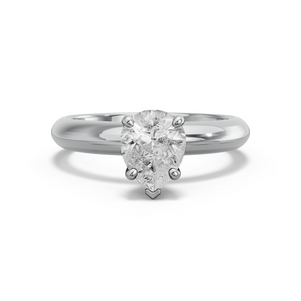 Image for Pear Surprise diamond Ring with Knife Edge Solitaire band