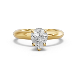 Image for Pear Surprise diamond Ring with Knife Edge Solitaire band