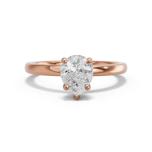 Image for Pear Surprise diamond Ring with Solitaire band