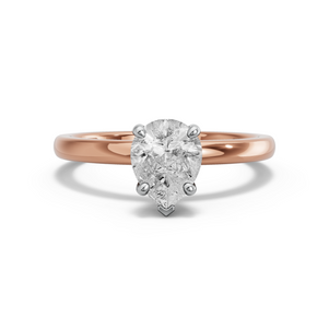 Image for Pear Surprise diamond Ring with Solitaire band