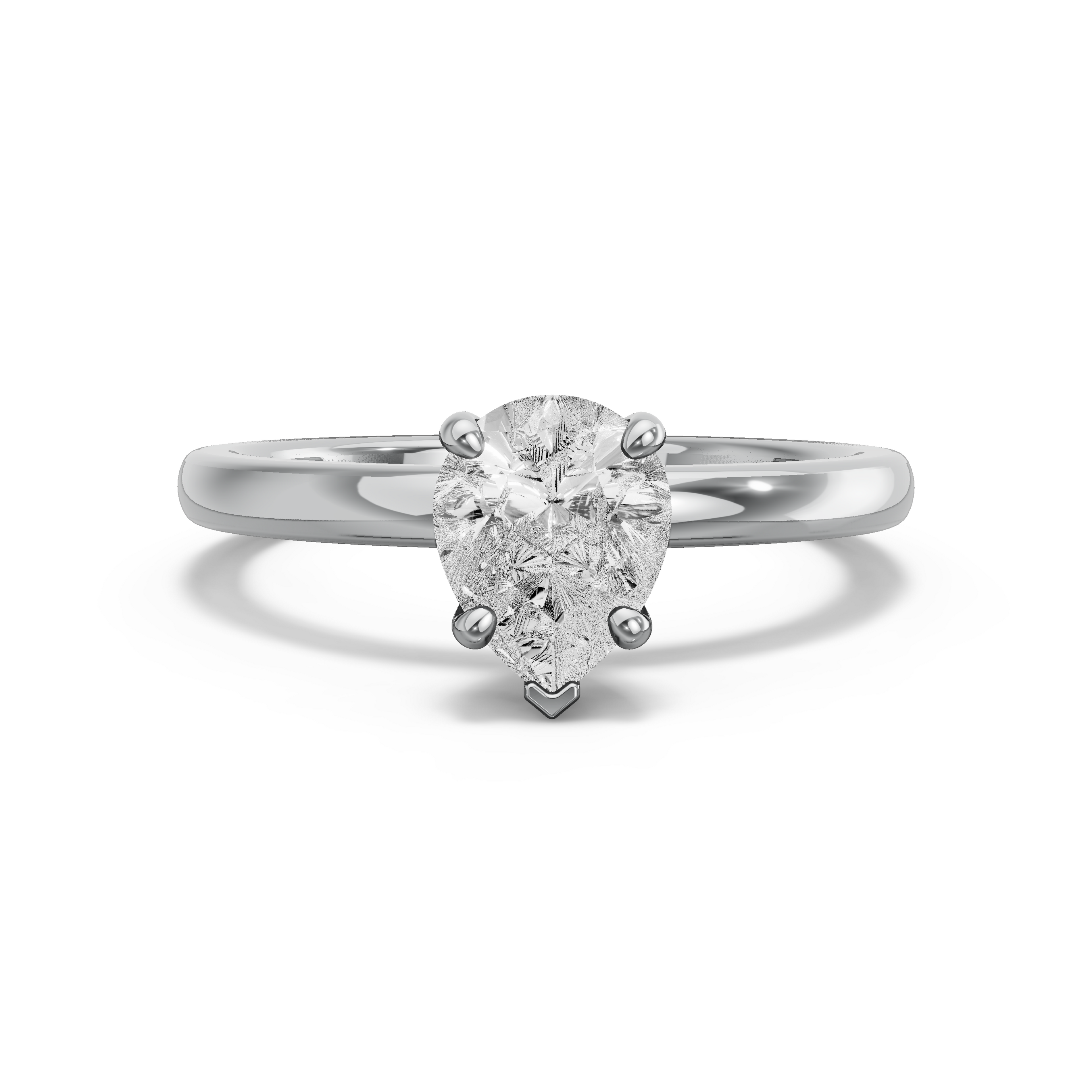 Image for Pear Surprise diamond Ring with Solitaire band