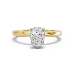 Image for Pear Surprise diamond Ring with Solitaire band