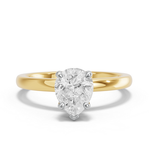 Image for Pear Surprise diamond Ring with Solitaire band