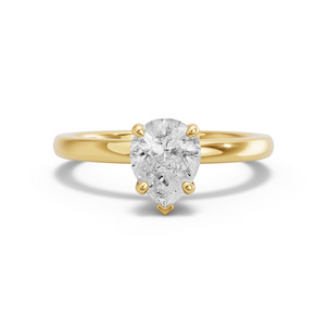 Image for Pear Surprise diamond Ring with Solitaire band