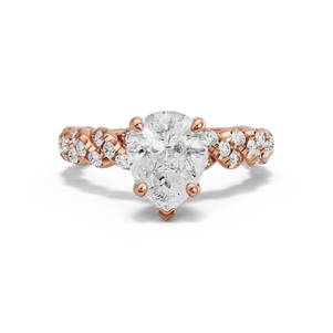Image for Pear Surprise diamond Ring with Twist Pave band