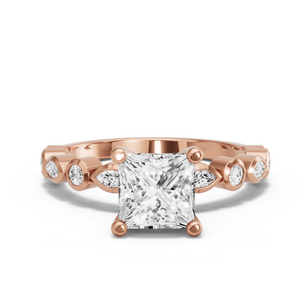 Image for Princess Surprise diamond Ring with Alternating Marquise band