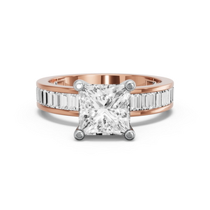 Image for Princess Surprise diamond Ring with Baguette Channel band