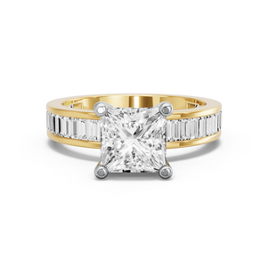 Image for Princess Surprise diamond Ring with Baguette Channel band