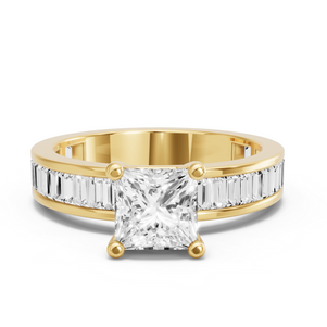 Image for Princess Surprise diamond Ring with Baguette Channel band