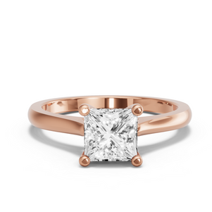 Image for Princess Surprise diamond Ring with Knife Edge Cathedral band