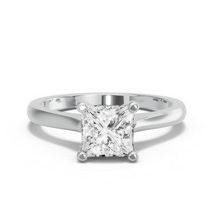 Image for Princess Surprise diamond Ring with Knife Edge Cathedral band