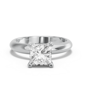 Image for Princess Surprise diamond Ring with Knife Edge Solitaire band