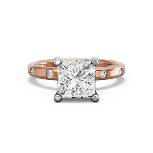 Image for Princess Surprise diamond Ring with Sleek Accent band
