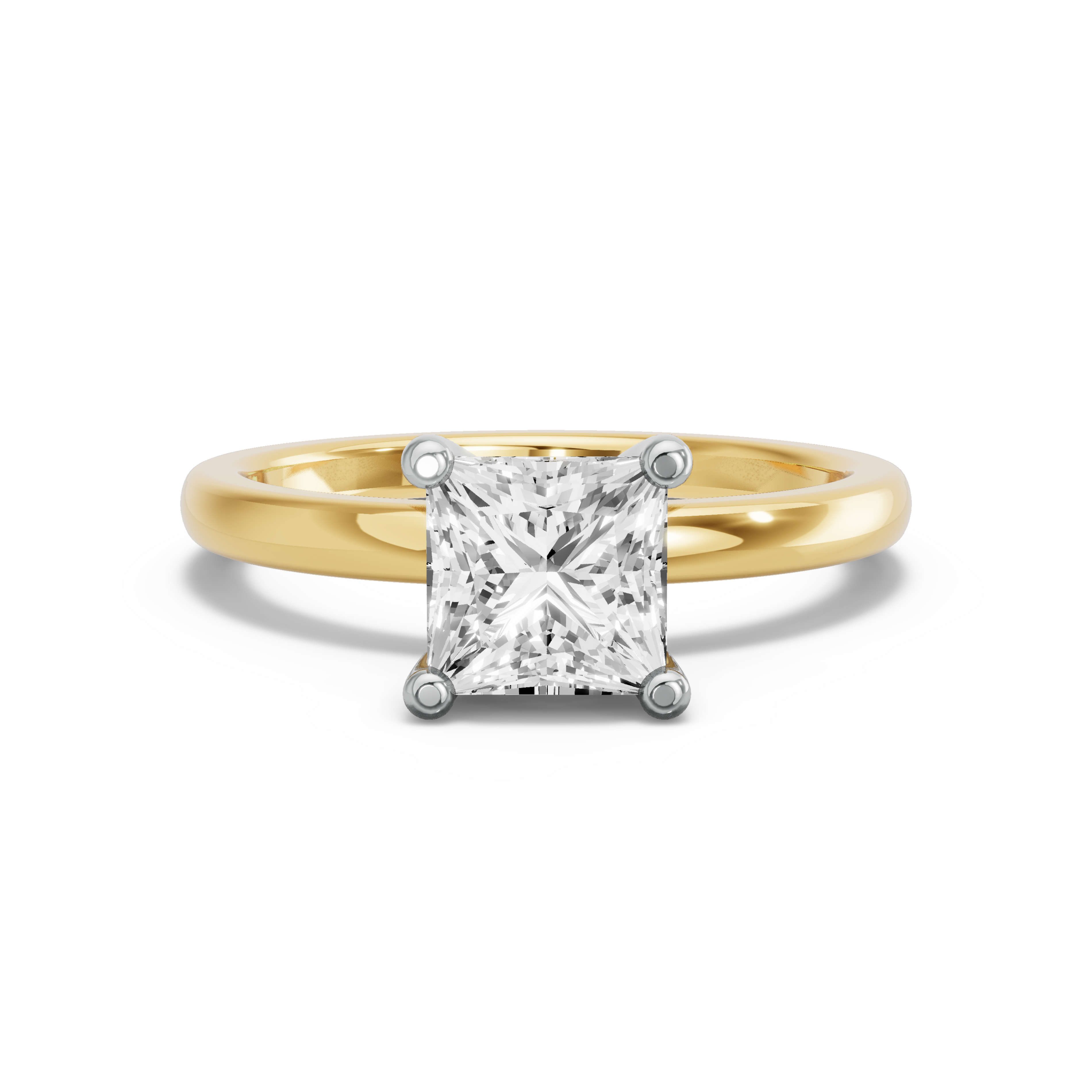 Image for Princess Surprise diamond Ring with Solitaire band in 18K Rose Gold