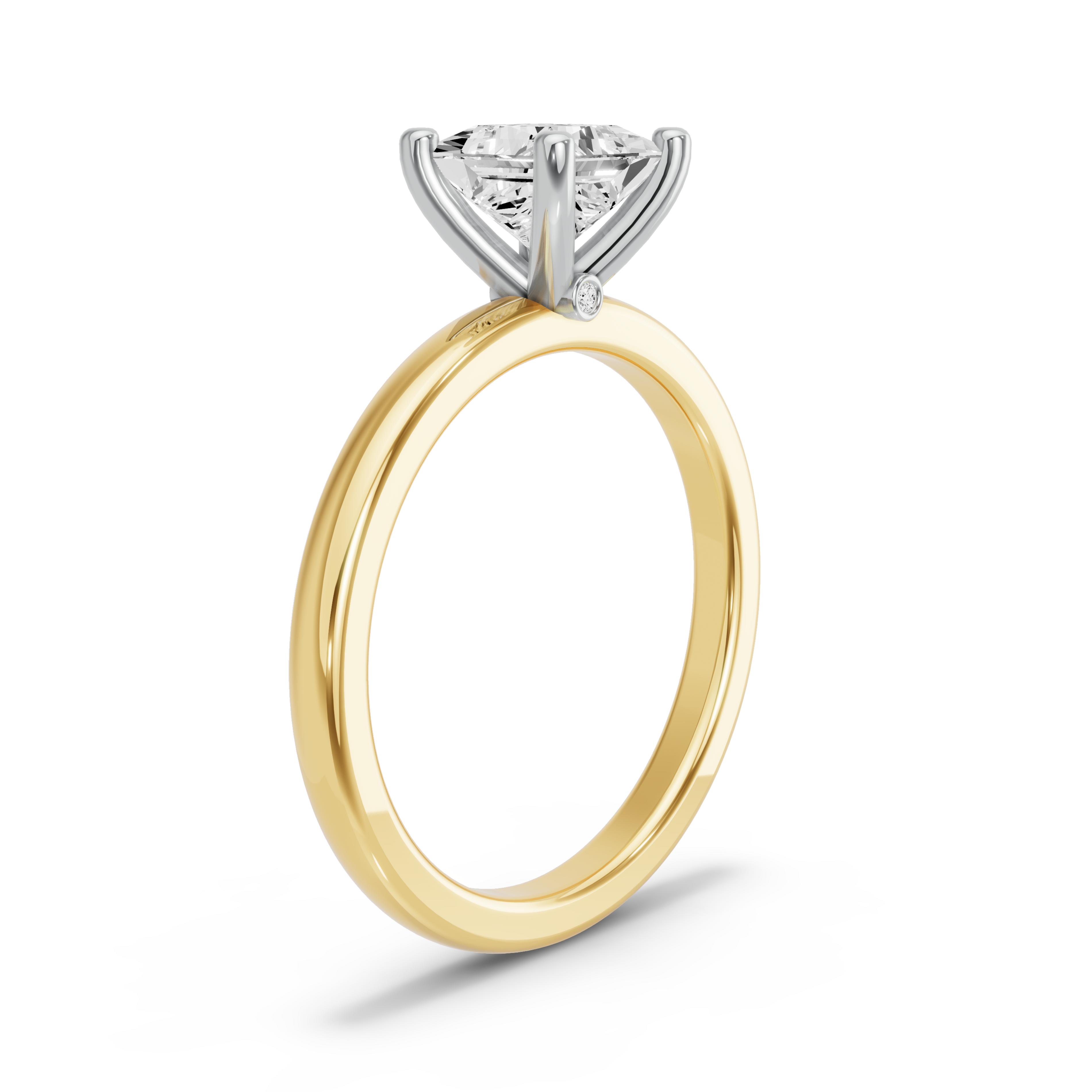 Image for Princess Surprise diamond Ring with Solitaire band in 14K Rose Gold