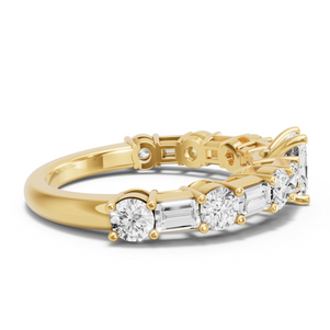 Image for Radiant Surprise diamond Ring with Alternating Baguette band