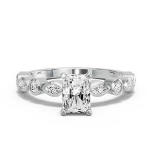 Image for Radiant Surprise diamond Ring with Alternating Marquise band