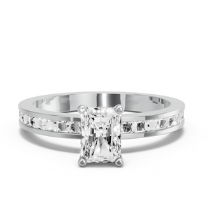 Image for Radiant Surprise diamond Ring with Channel band