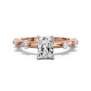 Image for Radiant Surprise diamond Ring with Floating Station band