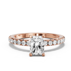 Image for Radiant Surprise diamond Ring with French Pave band