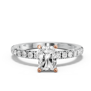 Image for Radiant Surprise diamond Ring with French Pave band
