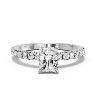 Image for Radiant Surprise diamond Ring with French Pave band