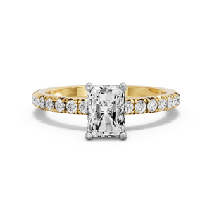 Image for Radiant Surprise diamond Ring with French Pave band