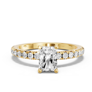 Image for Radiant Surprise diamond Ring with French Pave band