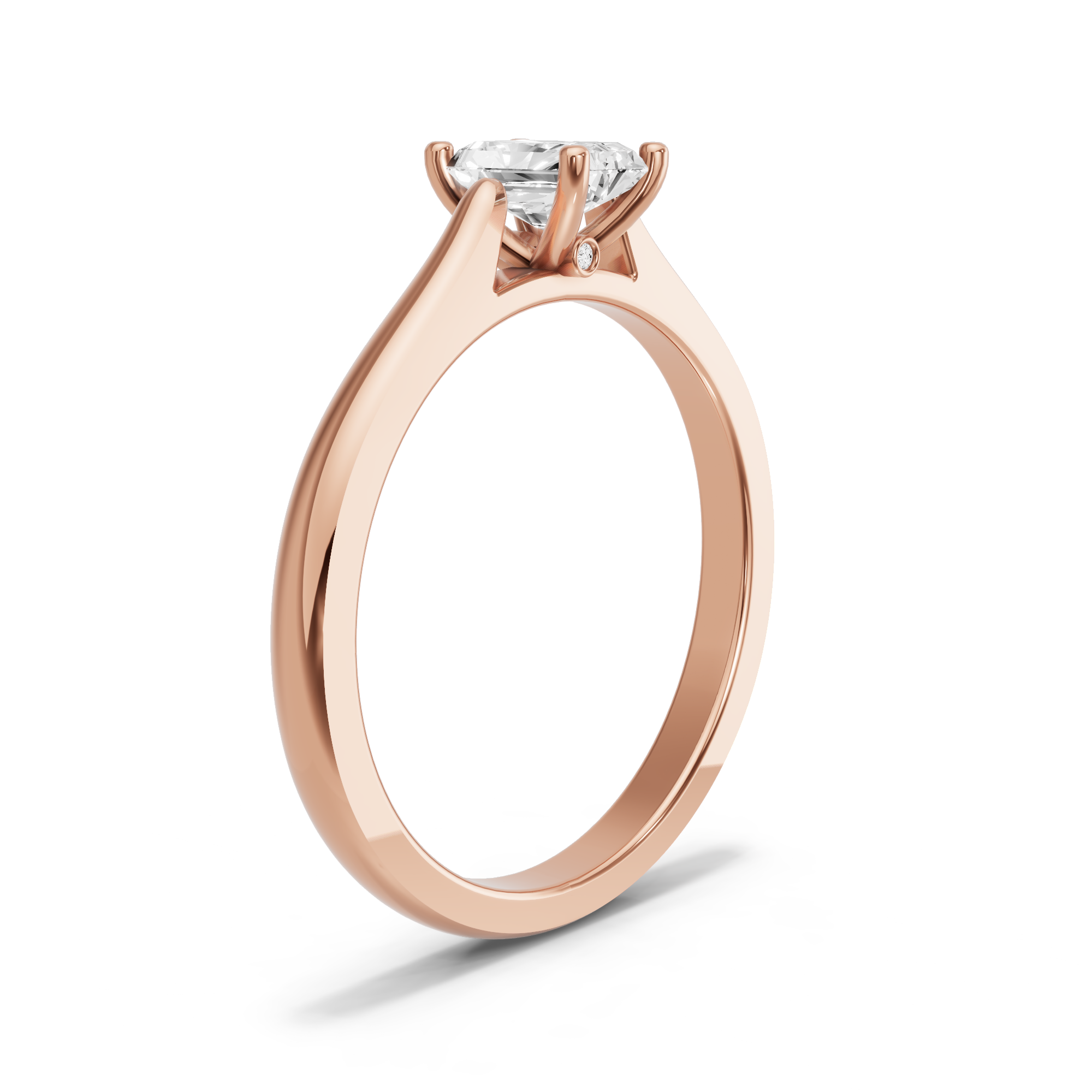 Image for Radiant Surprise diamond Ring with Knife Edge Cathedral band