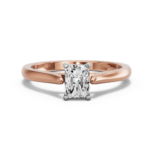 Image for Radiant Surprise diamond Ring with Knife Edge Cathedral band