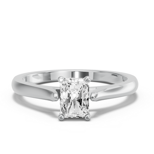 Image for Radiant Surprise diamond Ring with Knife Edge Cathedral band