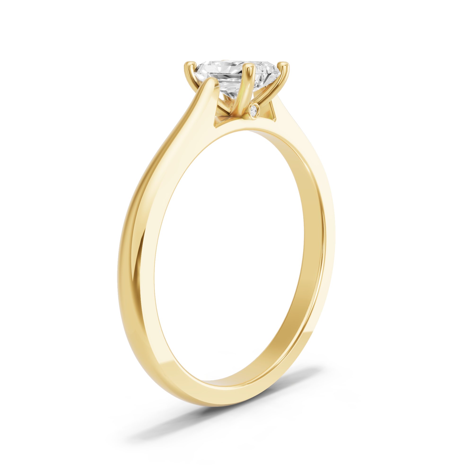 Image for Radiant Surprise diamond Ring with Knife Edge Cathedral band