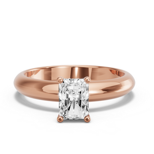 Image for Radiant Surprise diamond Ring with Knife Edge Solitaire band