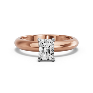 Image for Radiant Surprise diamond Ring with Knife Edge Solitaire band