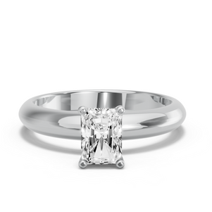 Image for Radiant Surprise diamond Ring with Knife Edge Solitaire band