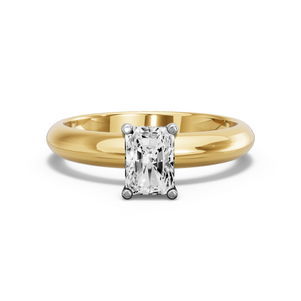 Image for Radiant Surprise diamond Ring with Knife Edge Solitaire band