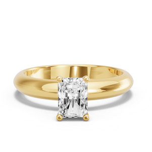 Image for Radiant Surprise diamond Ring with Knife Edge Solitaire band