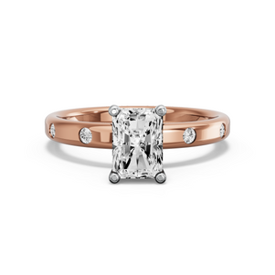 Image for Radiant Surprise diamond Ring with Sleek Accent band