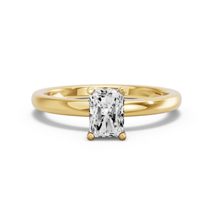 Image for Radiant Surprise diamond Ring with Solitaire band in 14K White Gold