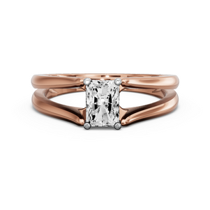 Image for Radiant Surprise diamond Ring with Split Ring Solitaire band