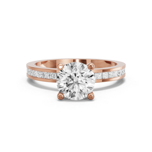 Image for Round Surprise diamond Ring with Channel band