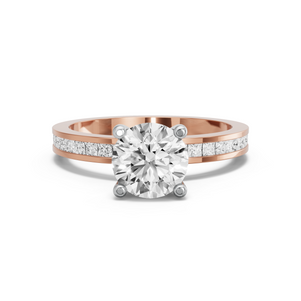 Image for Round Surprise diamond Ring with Channel band